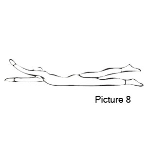 Bild 8 - Diagonales Arm- und Beinheben