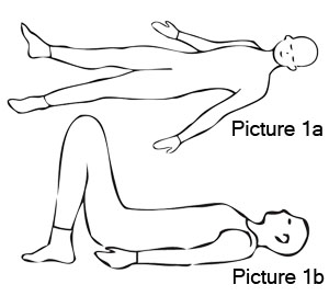 Picture 1 - Relaxation - corpse posture-dtp
